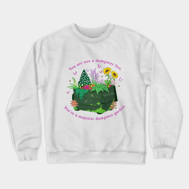 Dumpster Garden Crewneck Sweatshirt by Nick Maskell Designs